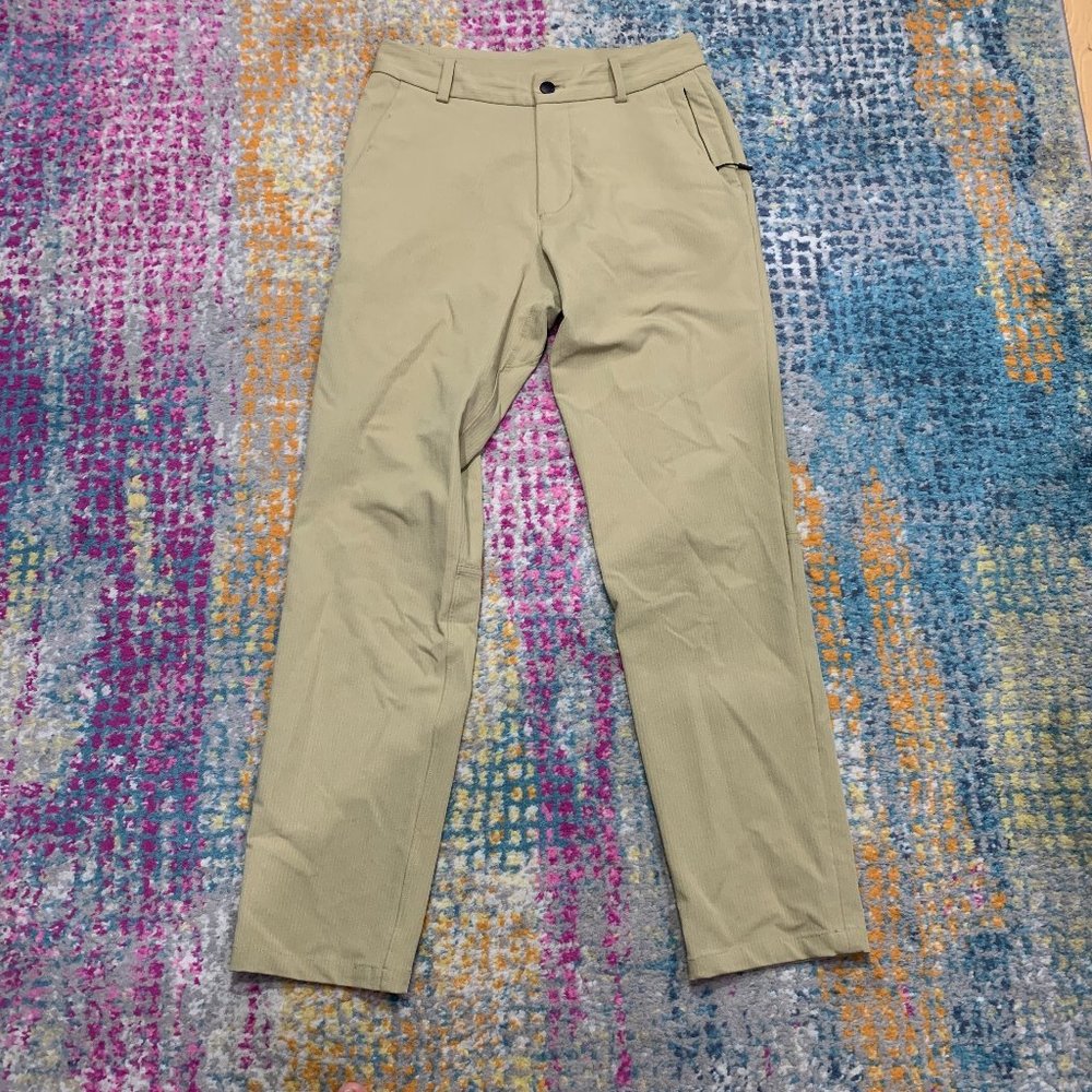 Lululemon Commission Stretch Chino Khaki Tan Pants Men's Size 30X29
